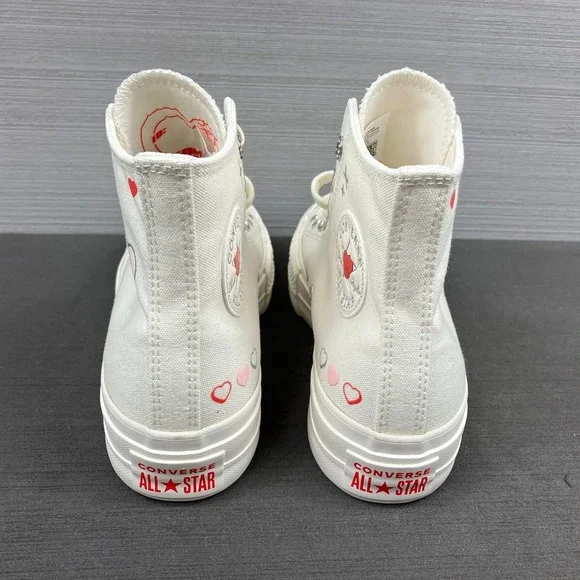 Size 6.5 - Womens Chuck Taylor All Star Lift Platform High 'Y2K Heart' A09114C - Picture 4 of 8
